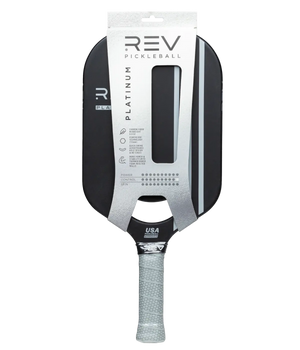 REV Platinum pickleball paddle with retail packaging